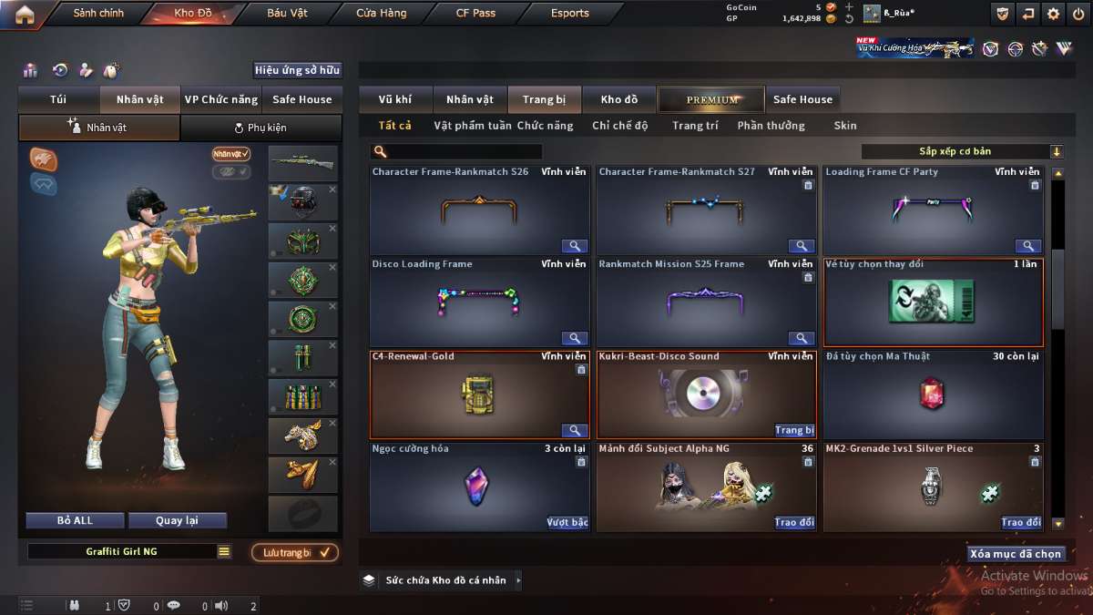 shop acc cf uy tin gia re